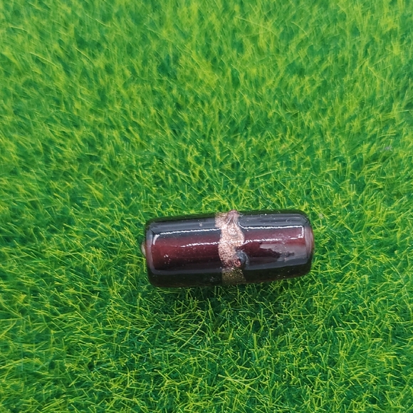Purple Glass Sconce Pendant Bead P321 - Picture 1 of 3